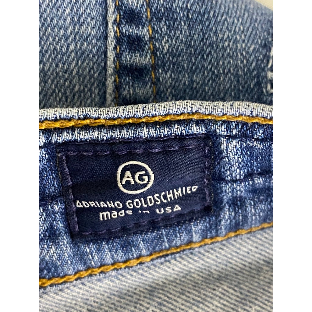 ADRIANO GOLDSCHEID Women's Dark Blue Denim Farrah High-Rise Skinny Jean SZ 25