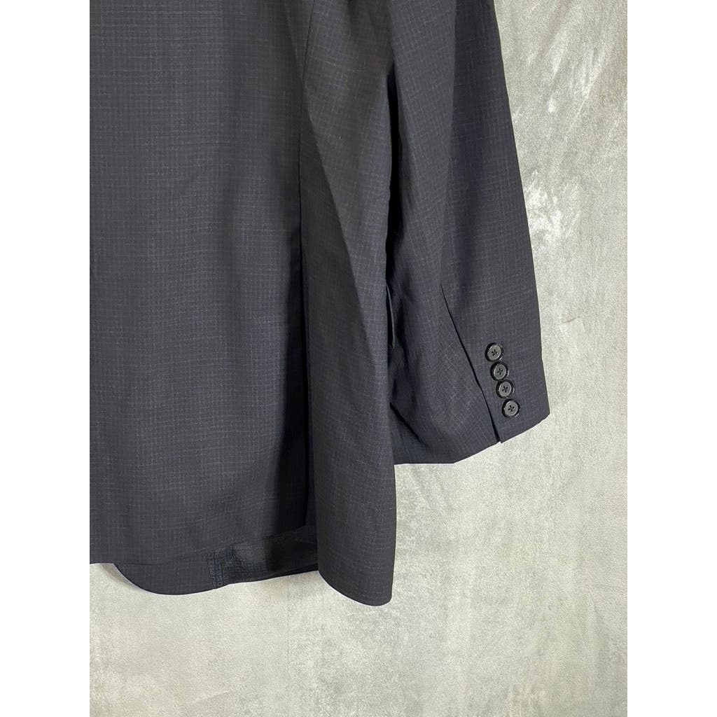 BOSS HUGO BOSS Men's Black Classic-Fit Super 100 Wool Two-Button Blazer SZ 44R