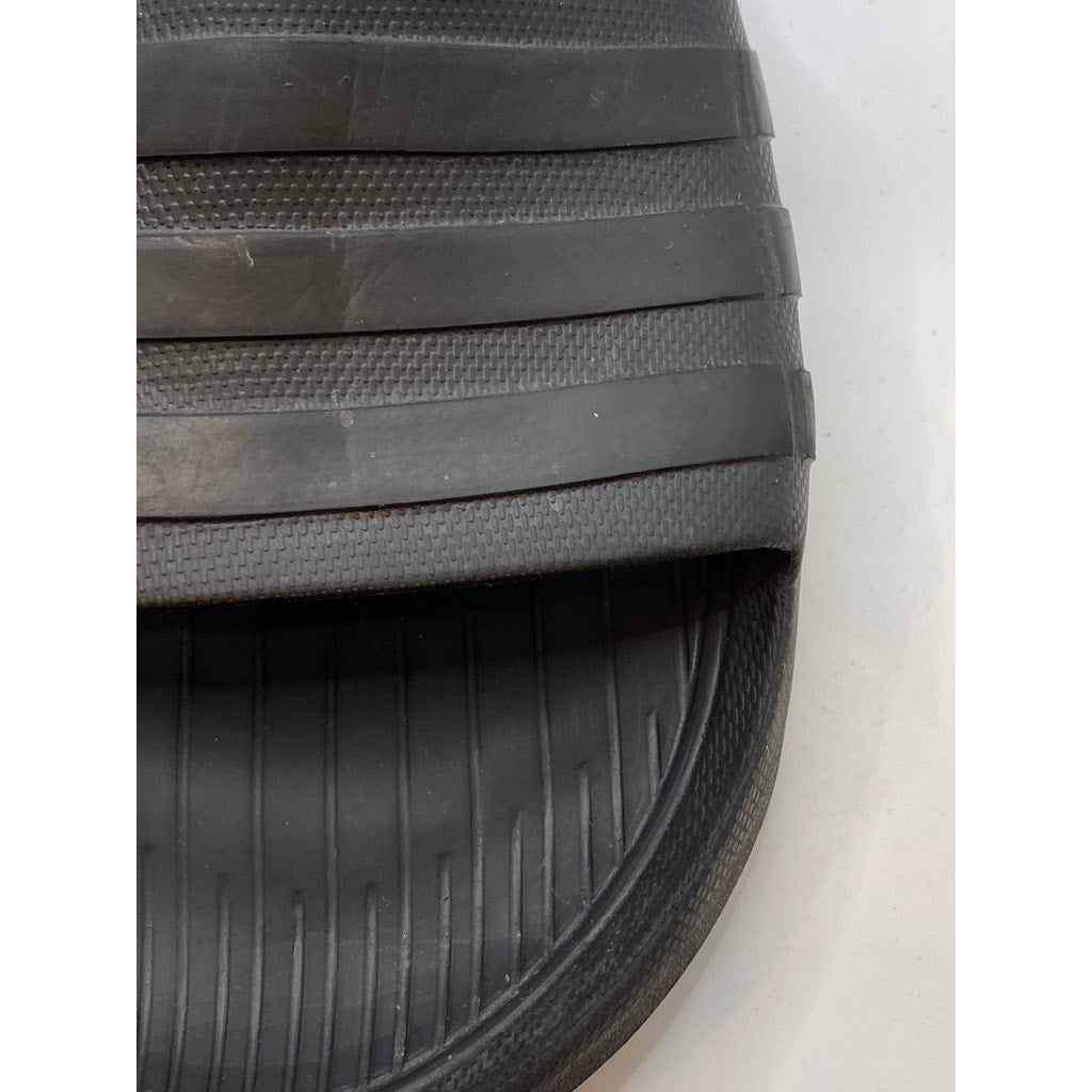 ADIDAS Boy's Black Open Toe Slide Sandals SZ 12