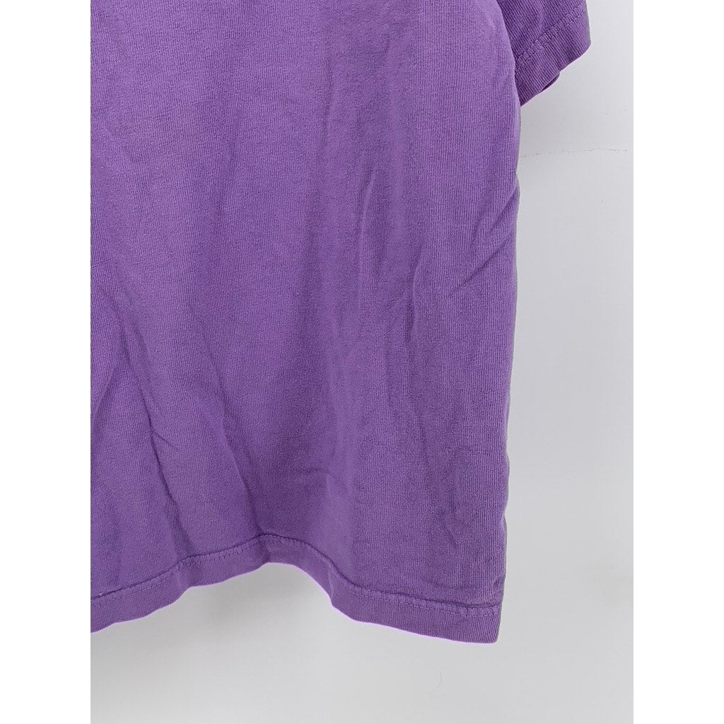 OBEY Women's Lavender Graphic Crewneck Short Sleeve Top SZ S