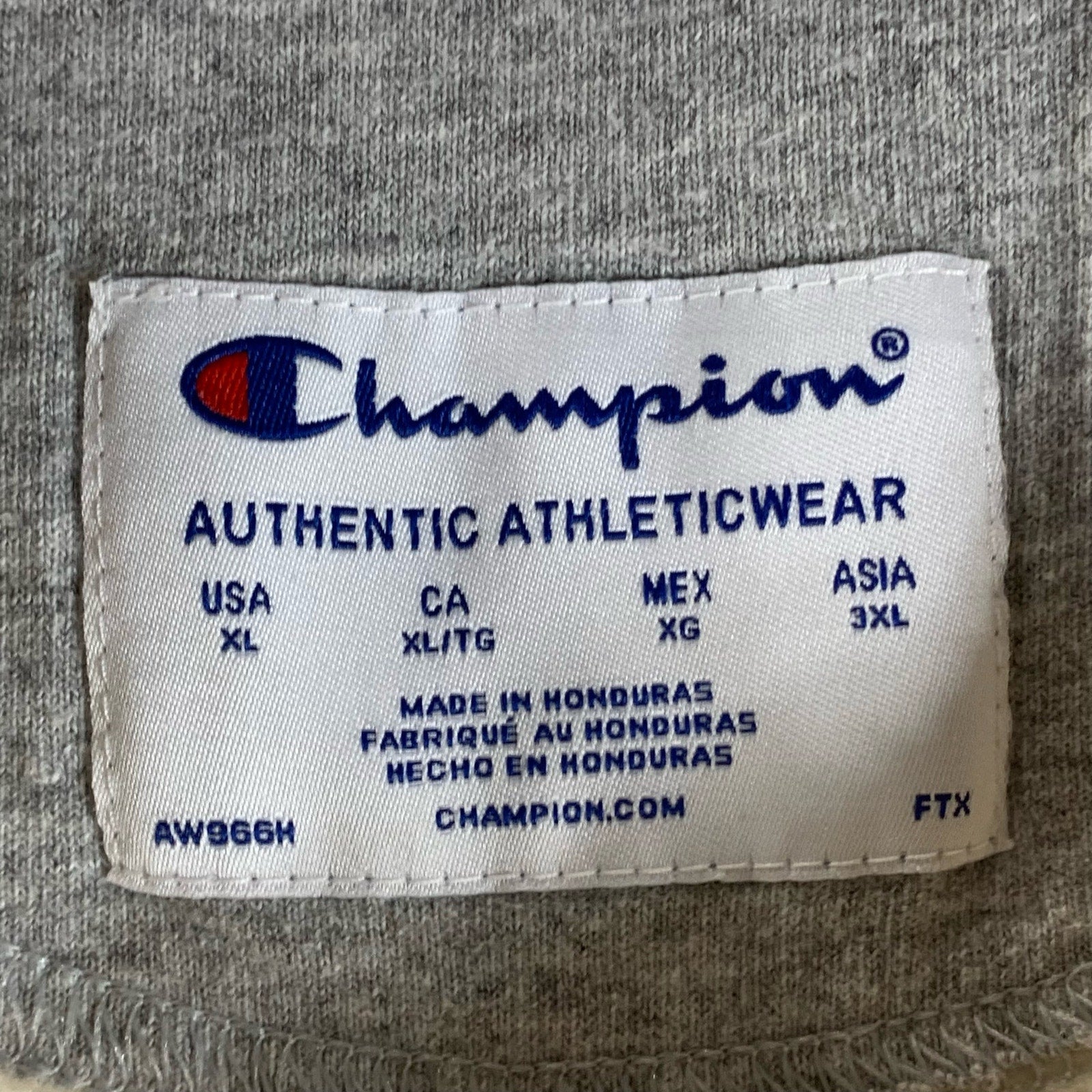 CHAMPION Men's Beige Crewneck Script Logo Powerblend Regular-Fit Sweatshirt SZXL