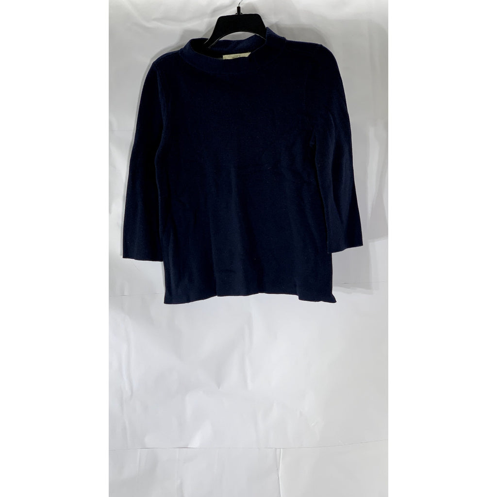 ANN TAYLOR LOFT Women’s Navy Blue Mock-Neck Sweater SZ S