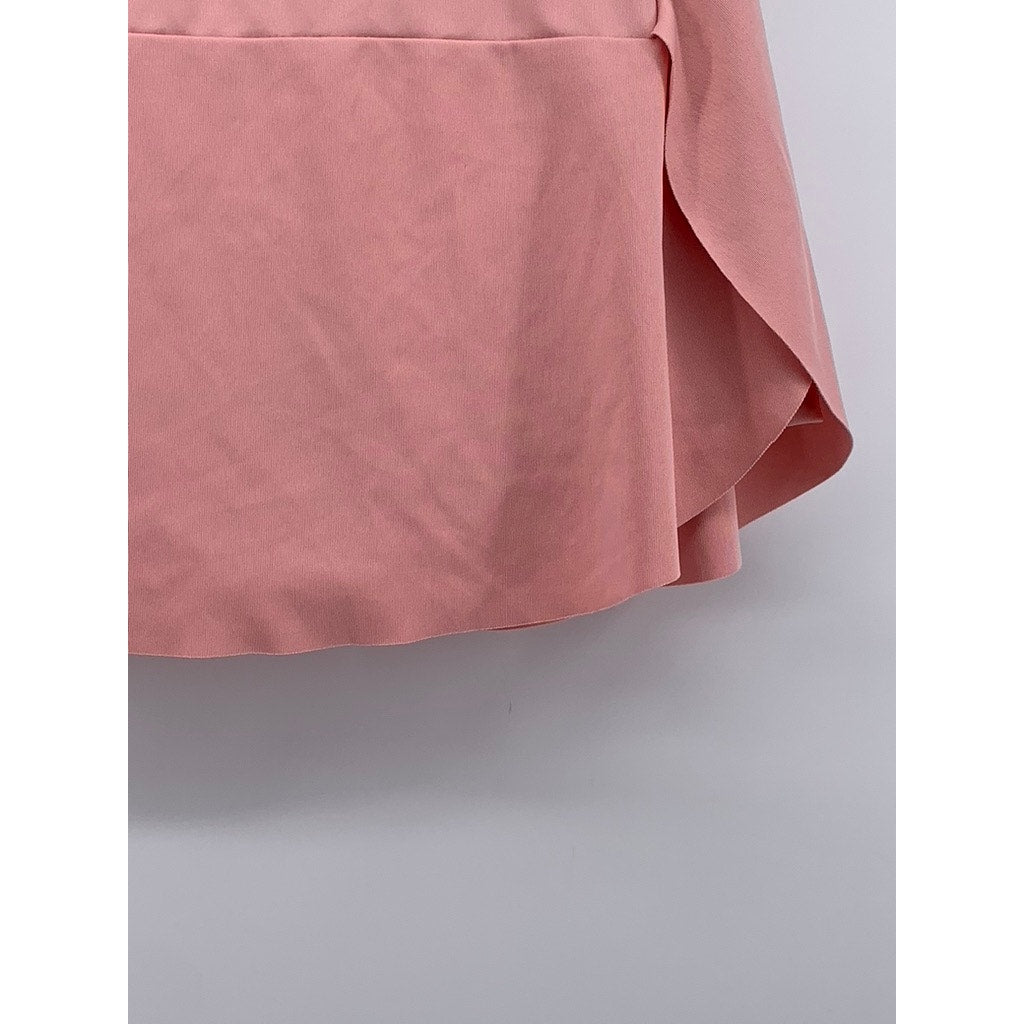 UNBRANDED Women's Light Pink Pull-On Tennis Mini Skirt SZ S