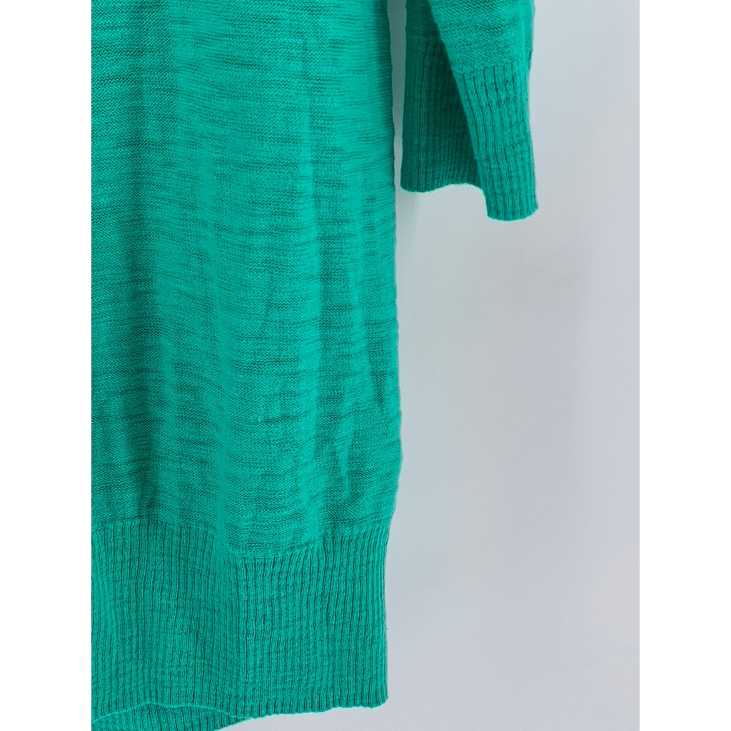 MOSSIMO SUPPLY CO Women's Green V-Neck Button-Up Cardigan SZ 2XL