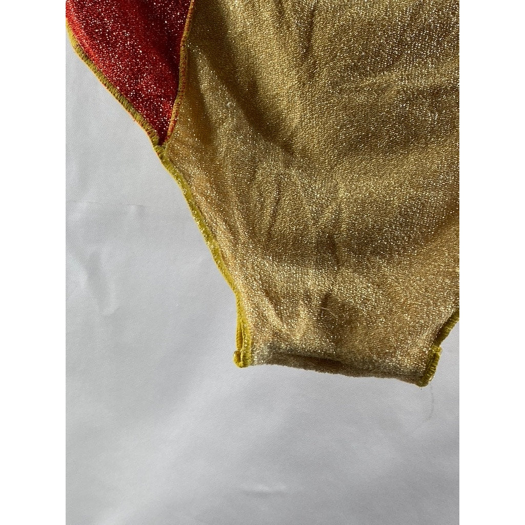 UNBRANDED Women's Tan-Red-Pink Colorblock Metallic Underwear SZ S