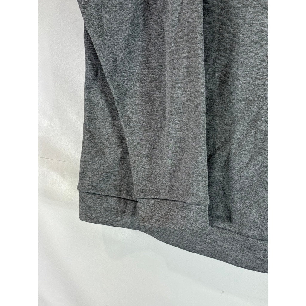 NIKE Men's Gray Dri-Fit Training Therma Large Logo Pullover Hoodie SZ 2XL