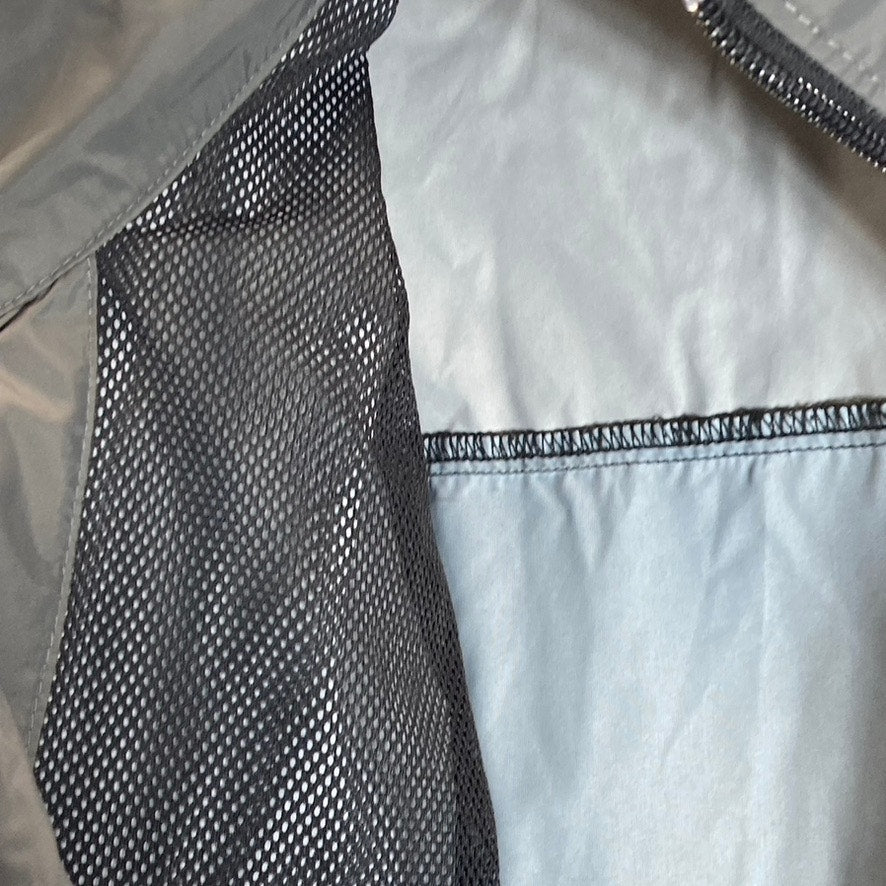 COLUMBIA Men's Black/Grey Glennaker Lake Full-Zip Vintage Rain Jacket SZ M