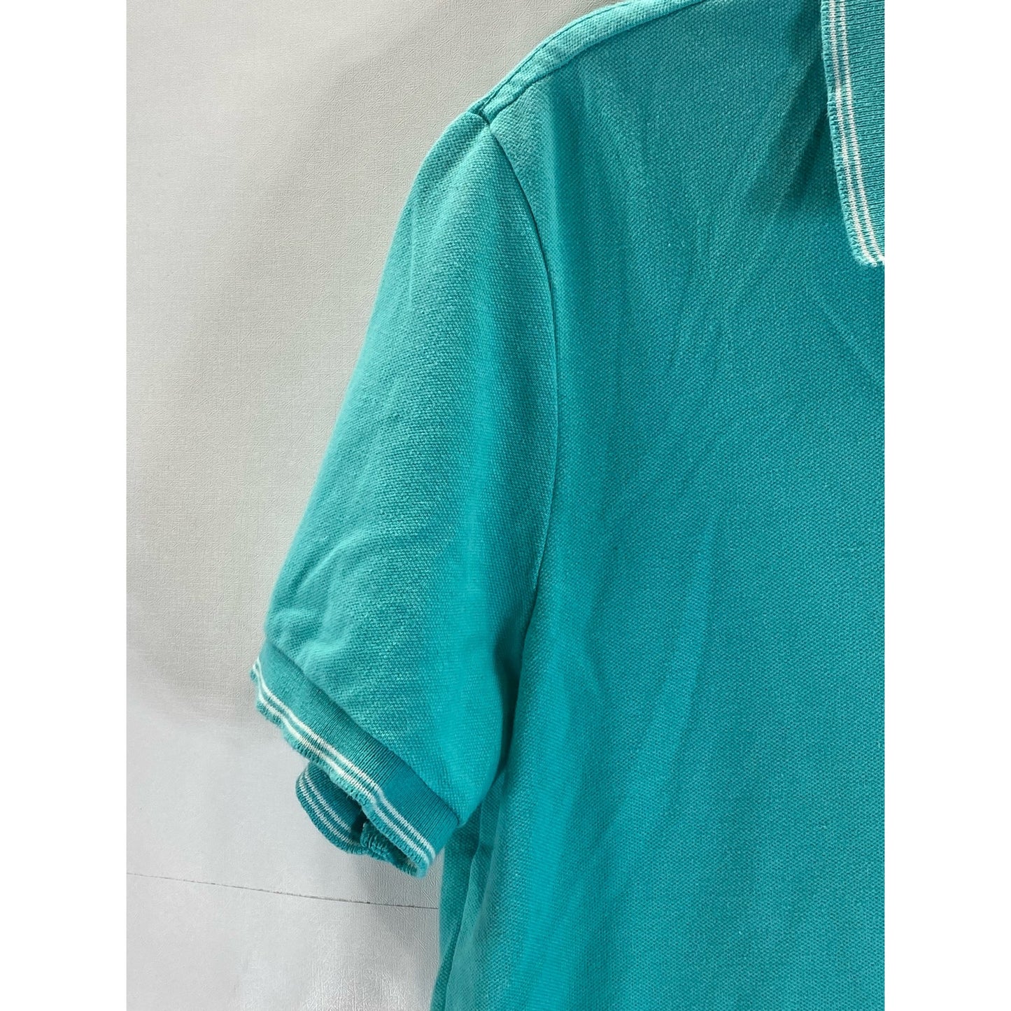 AMERICAN EAGLE OUTFITTERS Men's Aqua Flex Classic-Fit Short Sleeve Polo SZ S