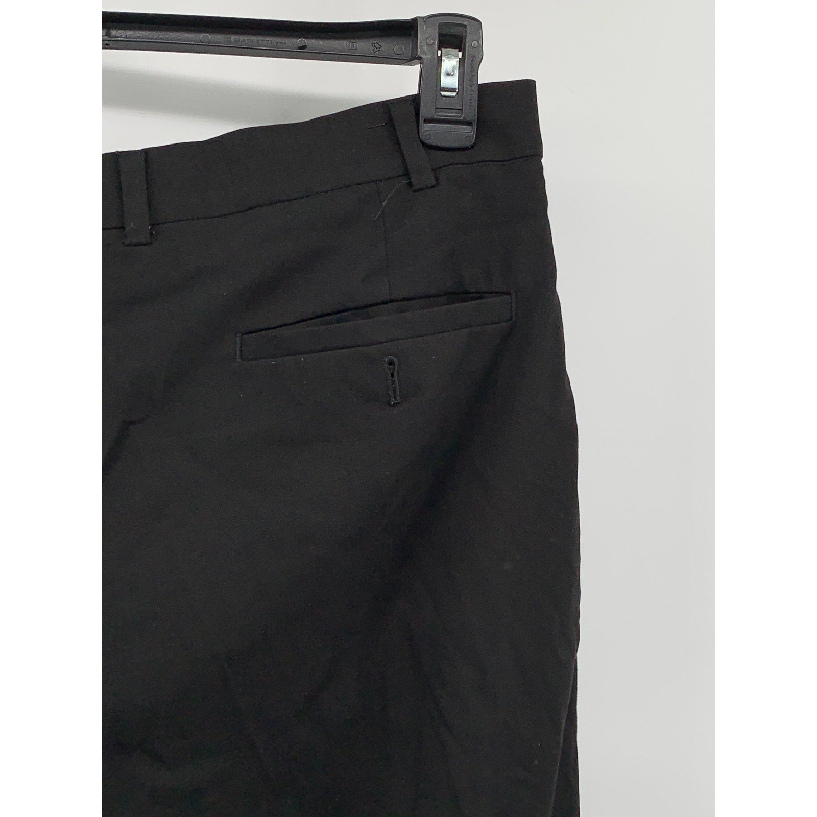 REACTION KENNETH COLE Men's Black Straight-Leg Regular Flat Front Pant SZ 40X32