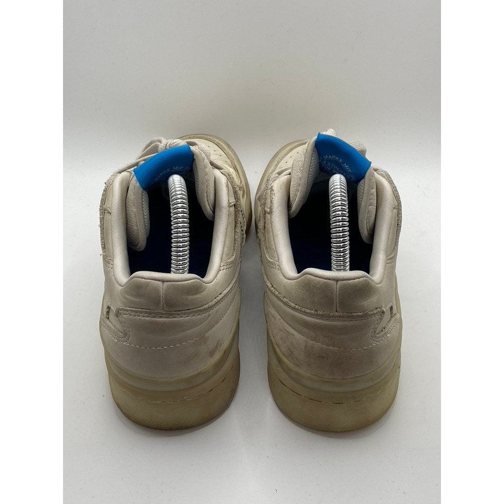 ADIDAS Men's White Talc Sesame Forum Low Lace-Up Sneakers SZ 7