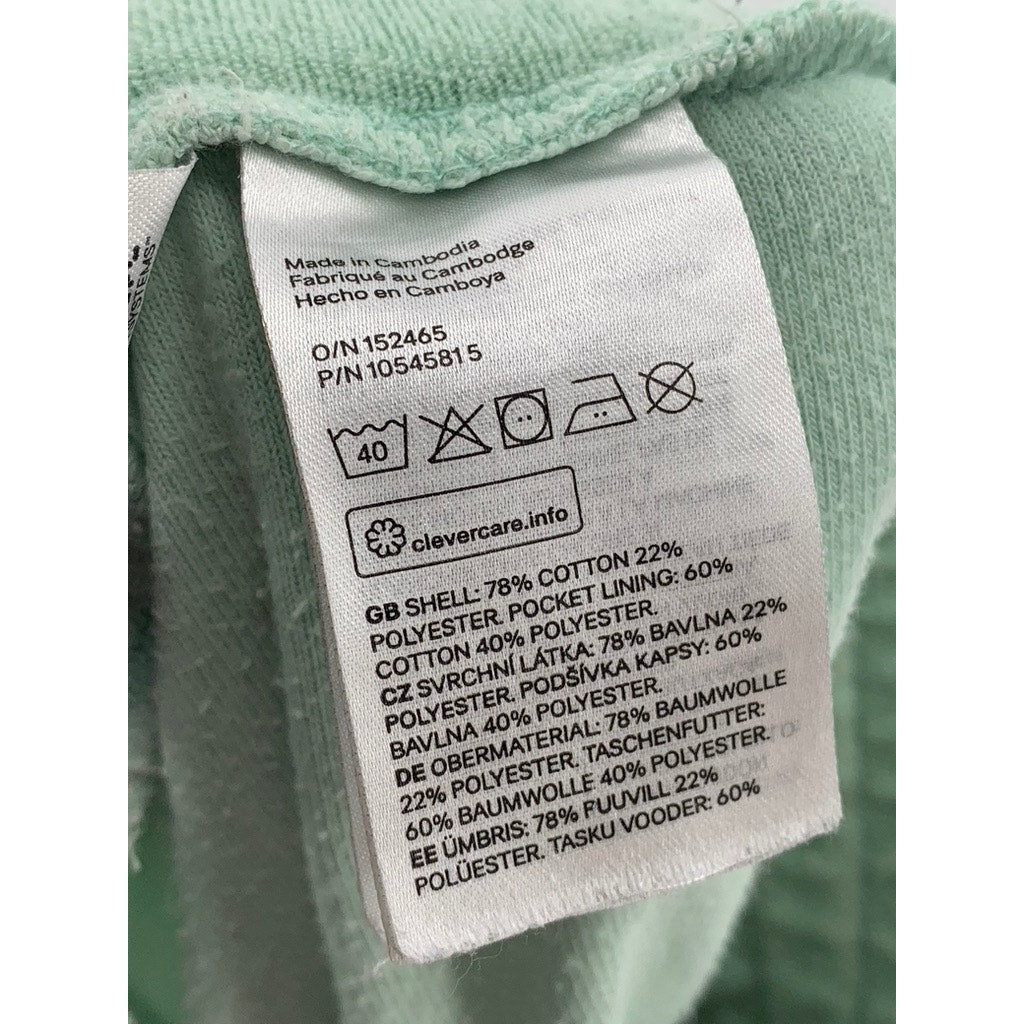 H&M Women's Mint Green Textured Relaxed Fit Shorts SZ S