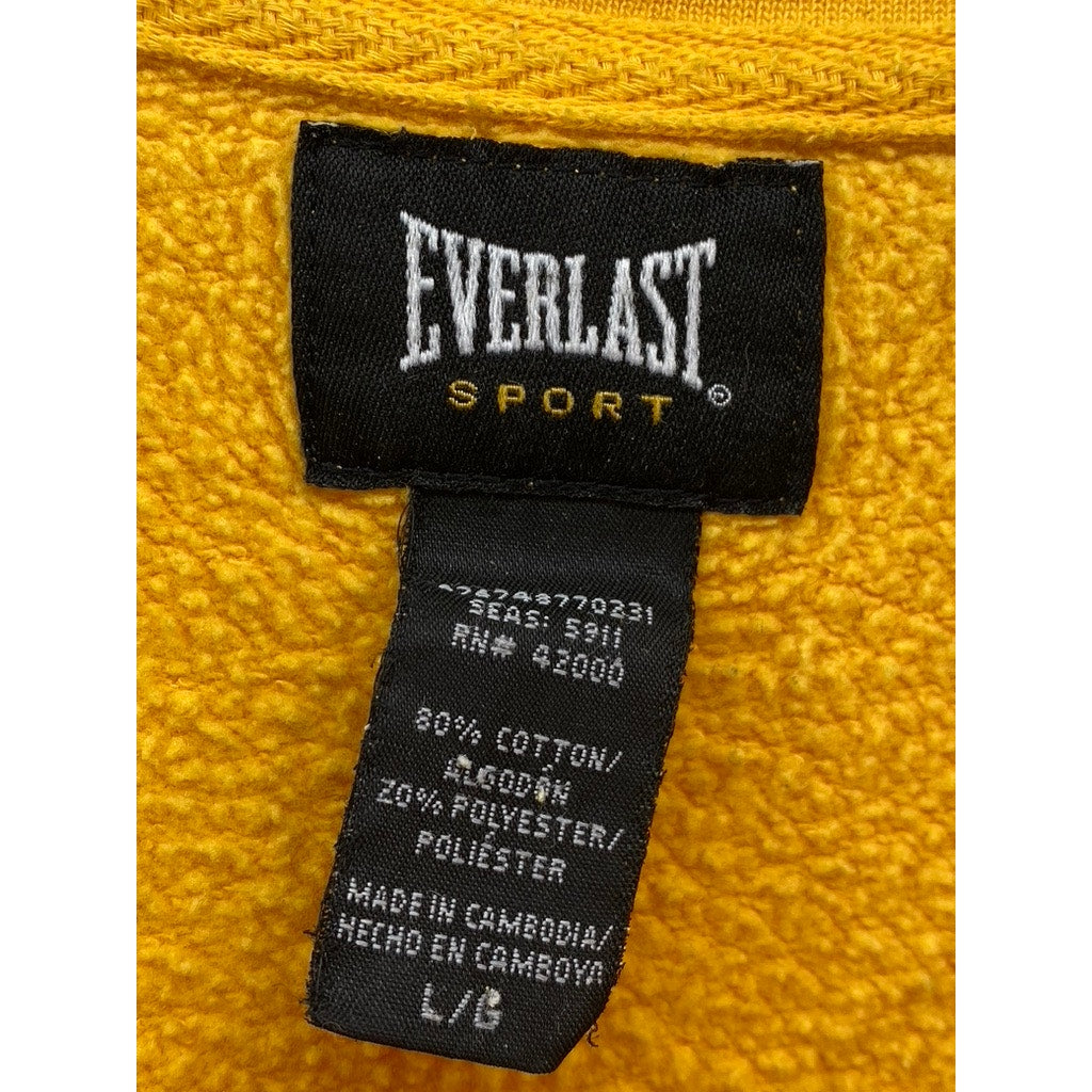 EVERLAST SPORT Men's Mustard Yellow Crewneck Long Sleeve Casual Sweatshirt SZ L
