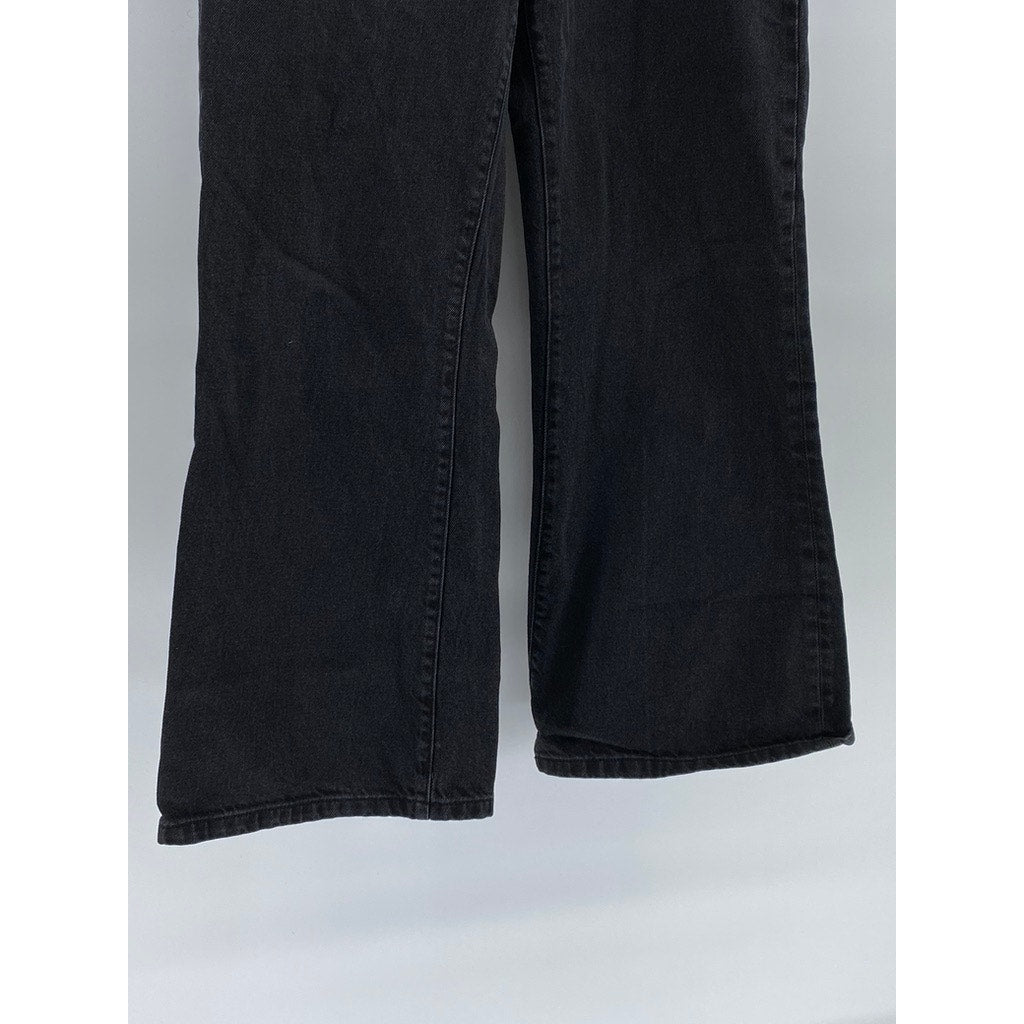 ASOS DESIGN Women's Black Denim Five-Pocket Bootcut Jean SZ 34