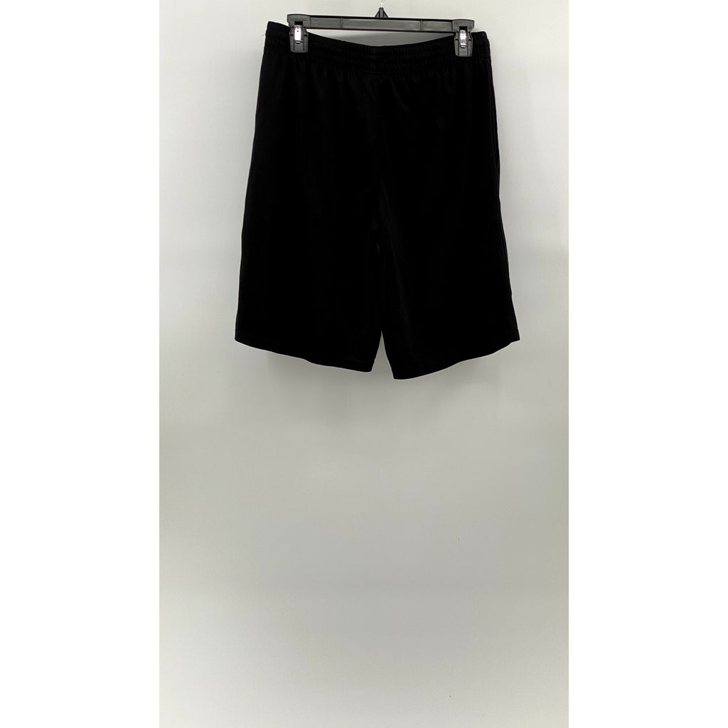 UNIPRO Men's Black Solid Elastic Waist Pull-On Mesh Basketball Shorts SZ M