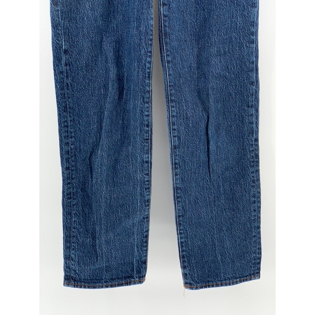 MADEWELL Women's Dark Blue Denim The Perfect Vintage Straight Jean SZ 23