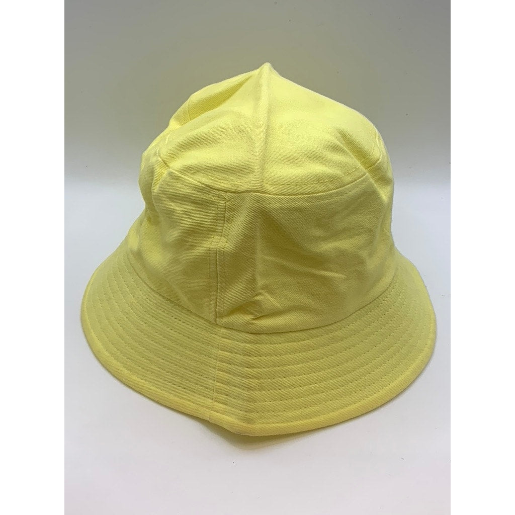 UNBRANDED Unisex Light Yellow Solid Bucket Hat SZ OS