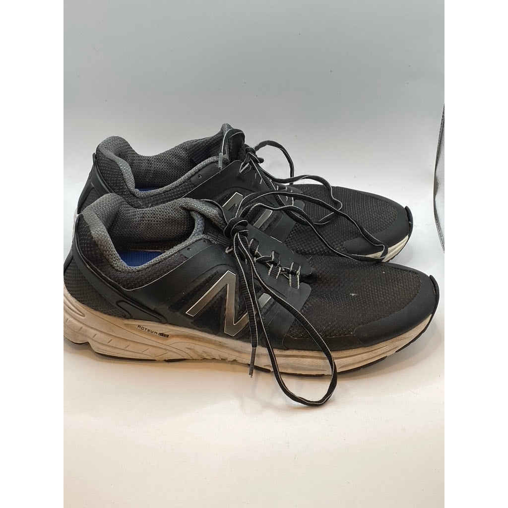 NEW BALANCE Men's Black Mesh Lace-Up Round-Toe Running Active Sneakers SZ 10.5