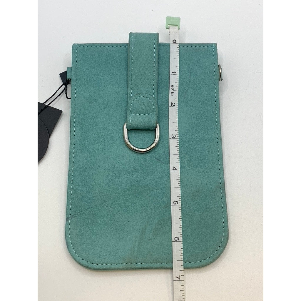 K.CARROLL ACCESSORIES Women's Teal Faux Leather Small Card Bag SZ OS