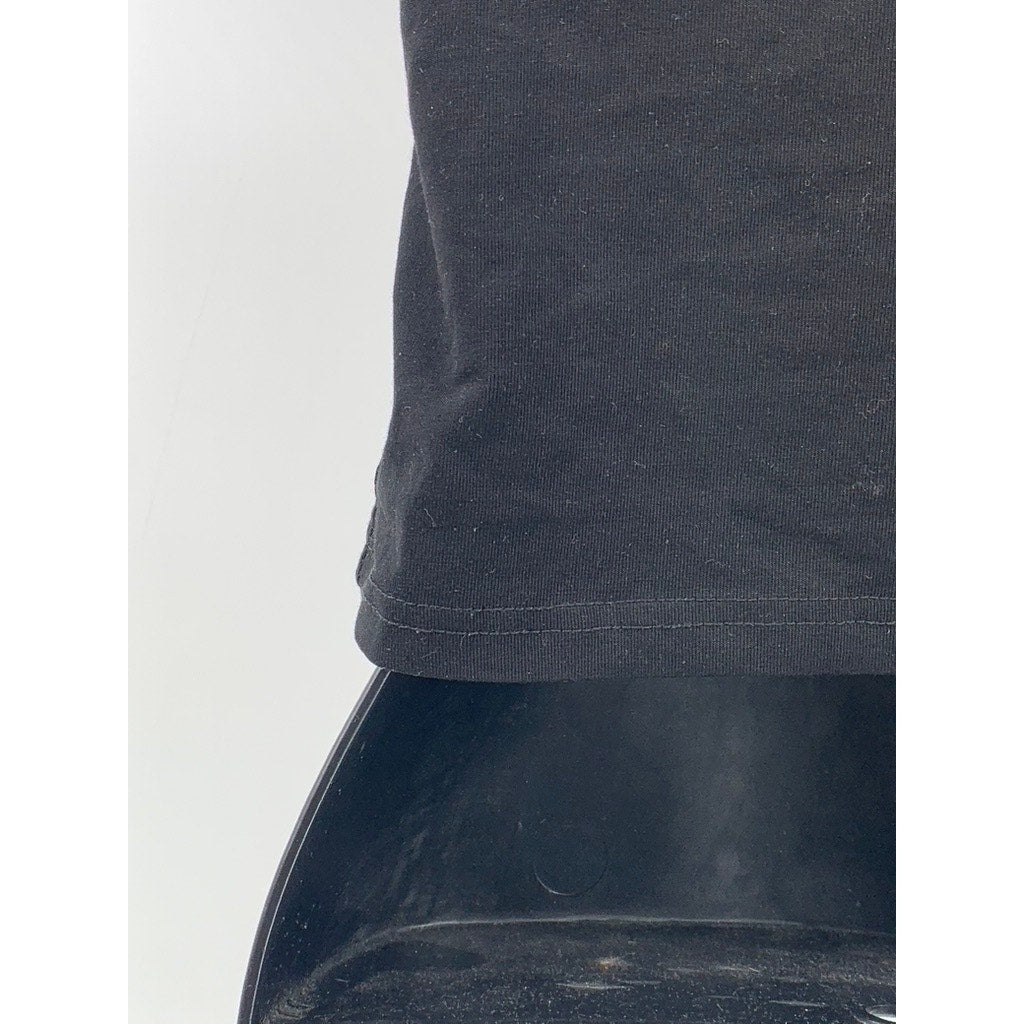 UNBRANDED Women's Black Faux-Fur Cropped Tank Top SZ S