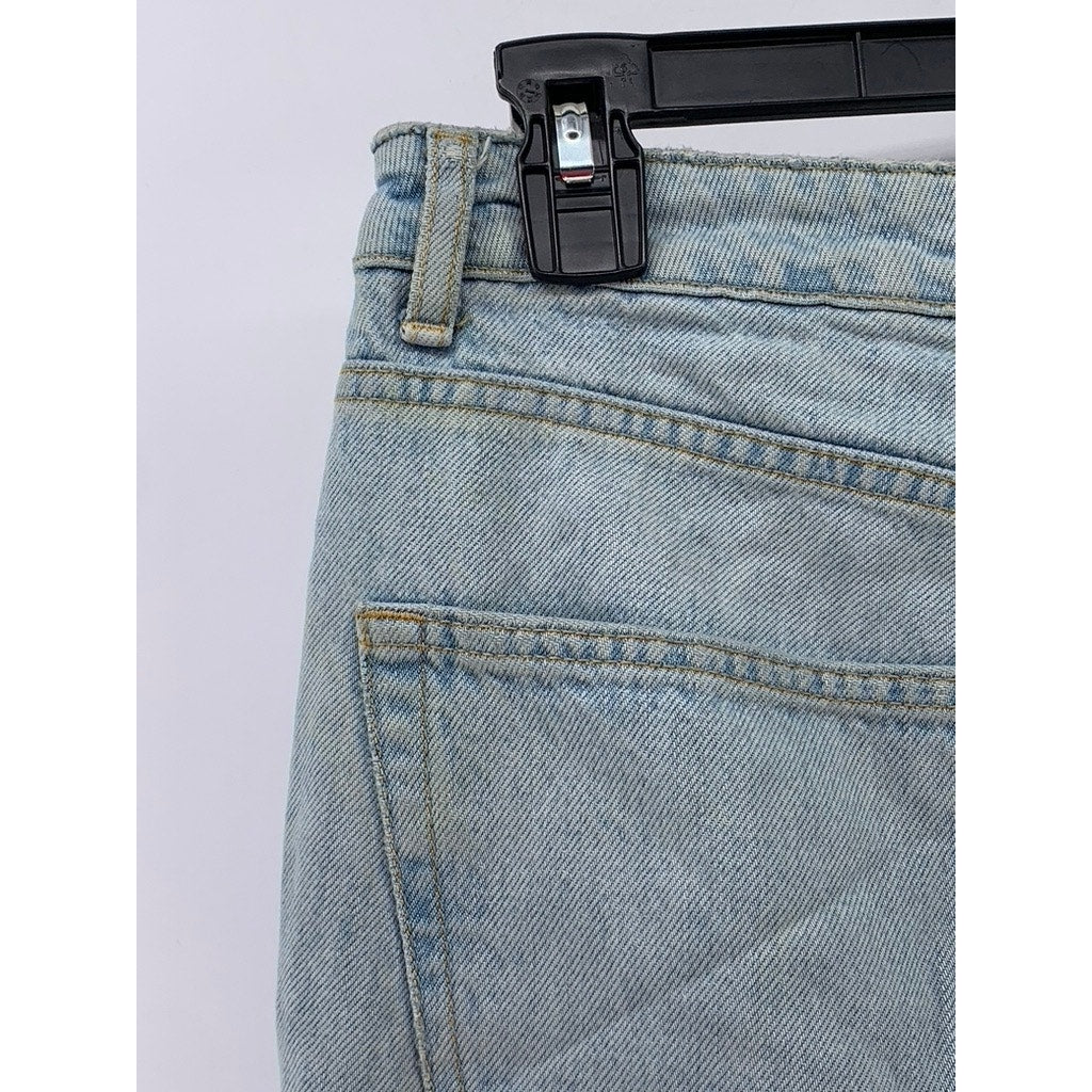 TOPSHOP MOTO Women's Light Wash Denim Mom Jeans SZ 28