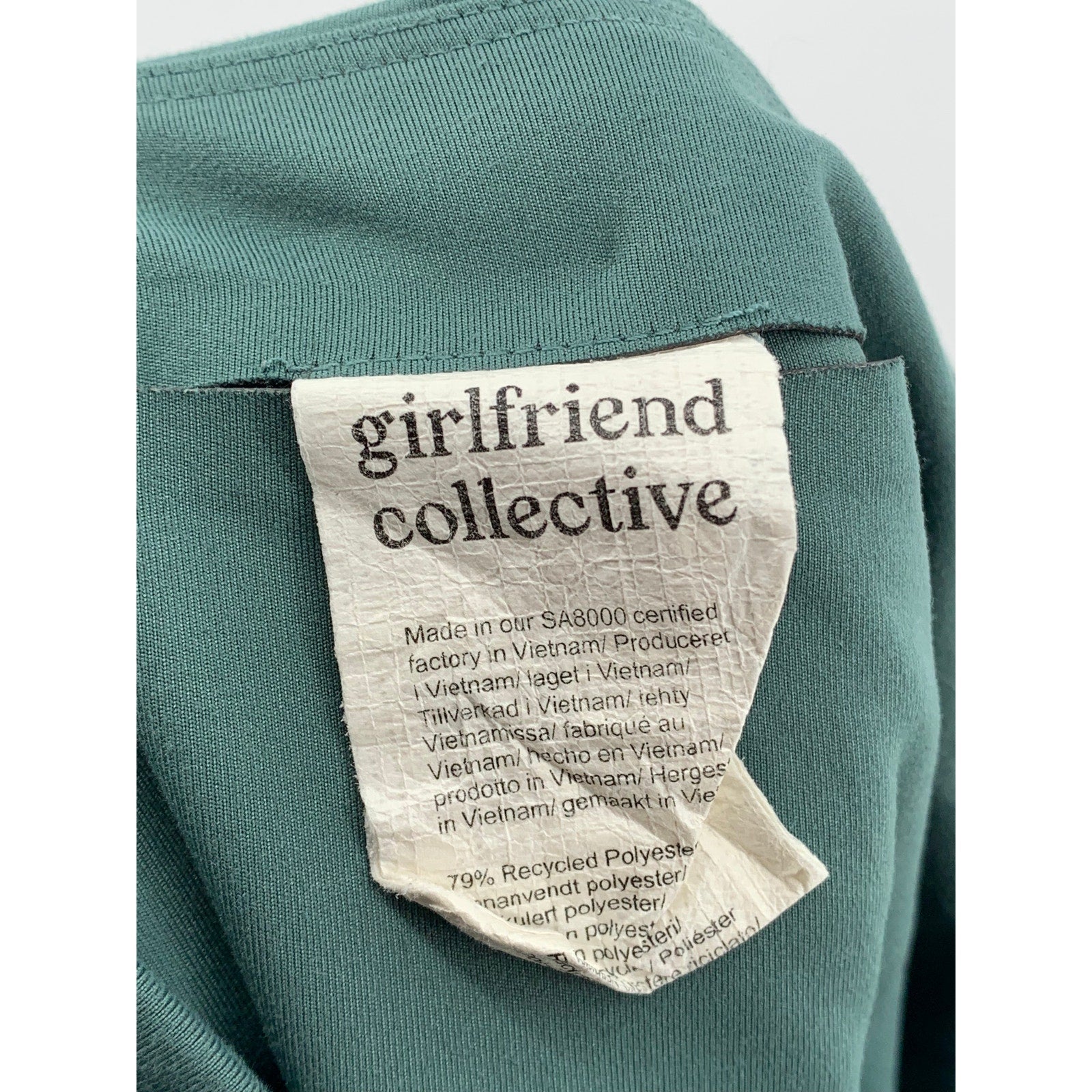GIRLFRIEND COLLECTIVE Women's Dark Green High-Rise Compression Leggings SZ S