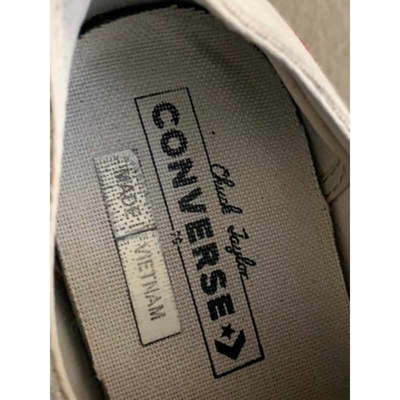 CONVERSE Unisex White Low-Top Sneakers SZ M9.5/W11.5