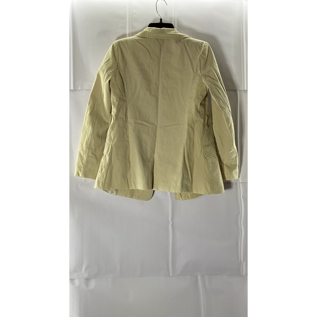 TRENDYOL Women's Stone Open-Front Notch-Lapel Belted Blazer SZ 34(XS)