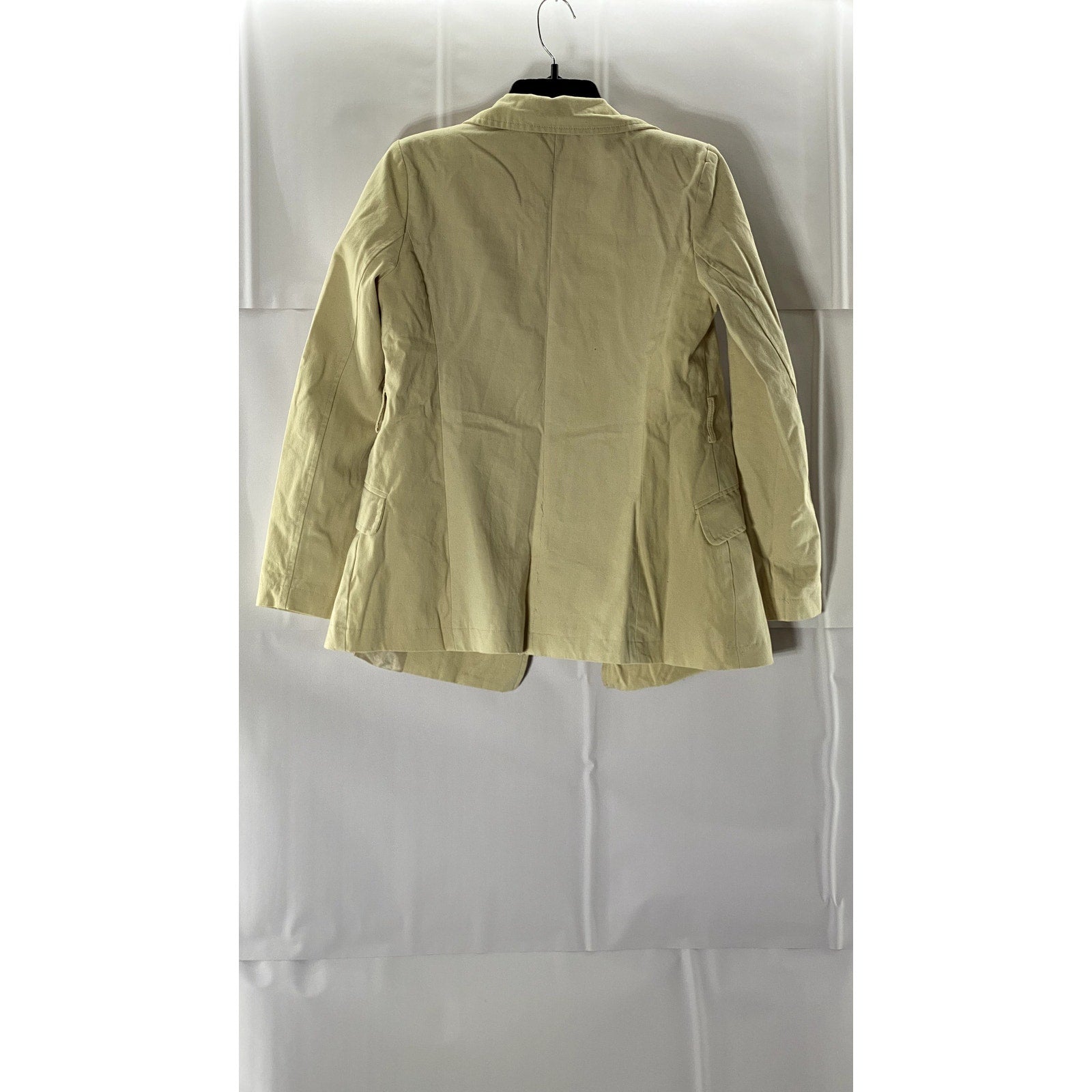 TRENDYOL Women's Stone Open-Front Notch-Lapel Belted Blazer SZ 34(XS)