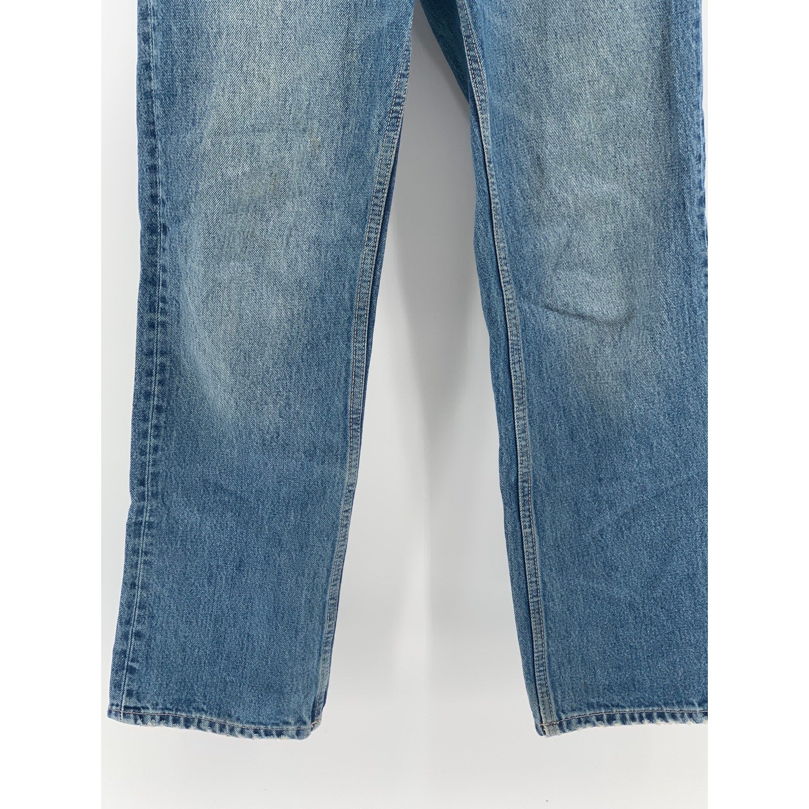 ZARA Women's Blue Denim High-Rise Straight-Leg Cotton Five-Pocket Jeans SZ 2