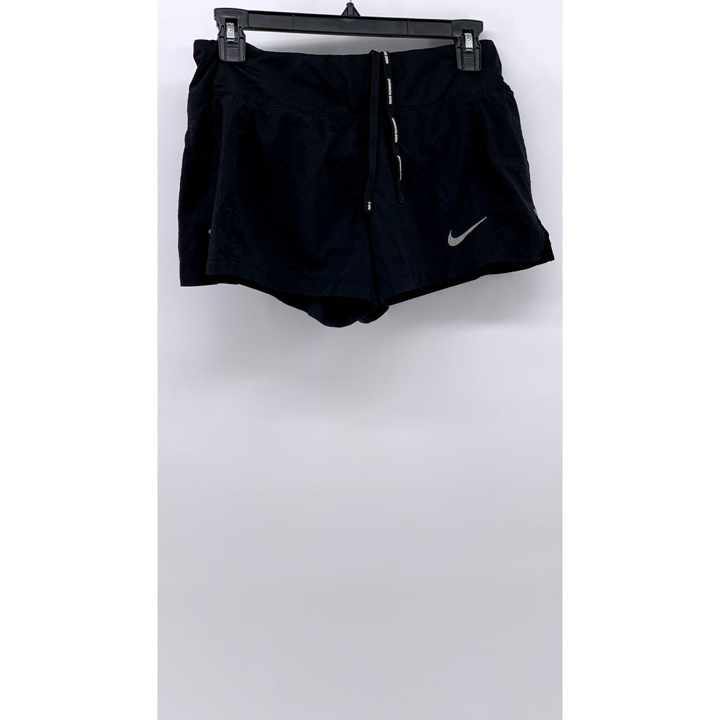 NIKE Women's Black Solid Dri-Fit Running Shorts SZ S