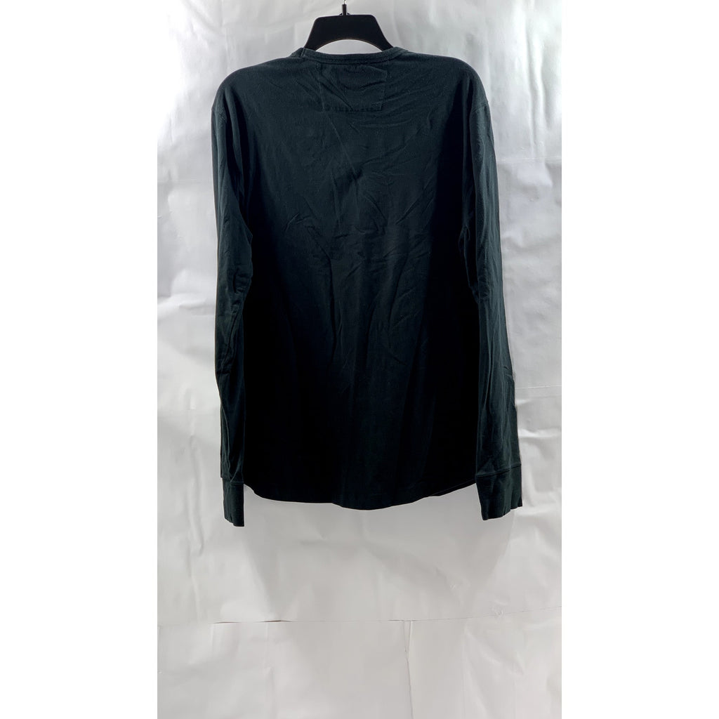 BANANA REPUBLIC Men's Black Crewneck Long Sleeve Casual T-Shirt SZ L