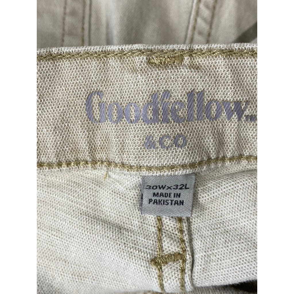 GOODFELLOW & CO Men's Beige Slim Cenido Total Flex Pant SZ 30X32