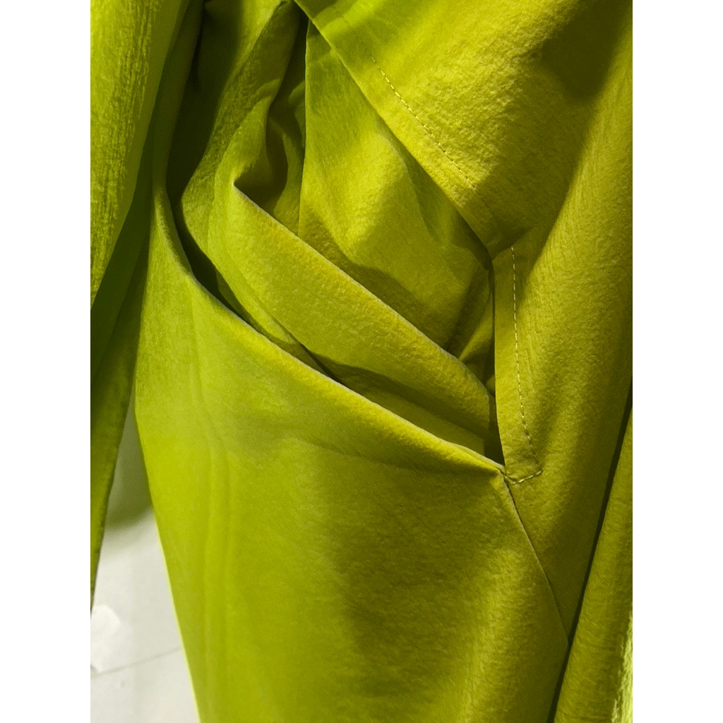 GESTUZ Women's Dark Citron MistGZ Midi Long Sleeve Off The Shoulder Dress SZ S