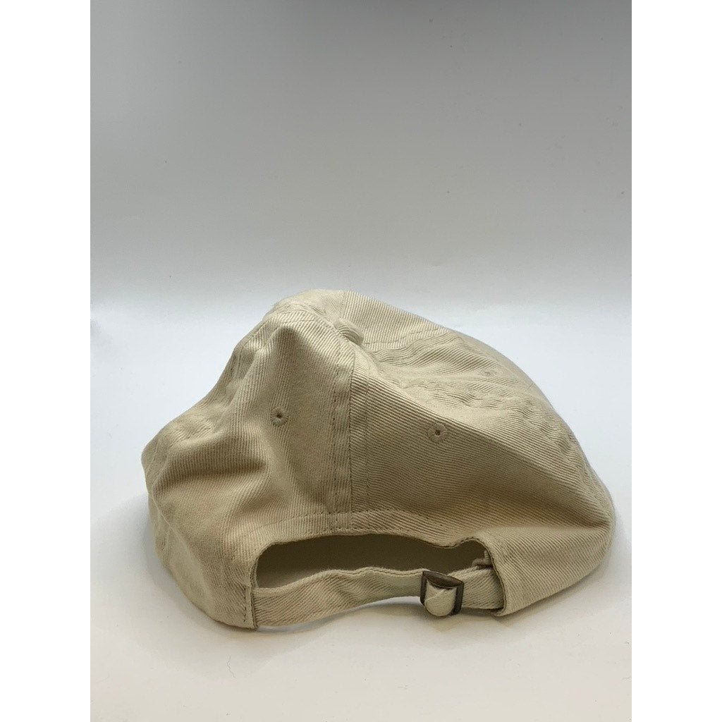 MOLLUSK Men's Beige Embroidered Adjustable Basketball Hat SZ OS