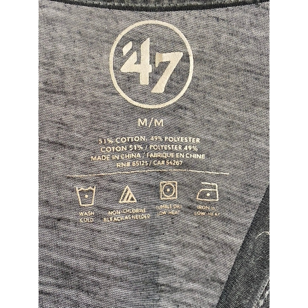 47 Brand Men’s Black Dallas Star Graphic Crewneck Short Sleeve T-Shirt SZ M