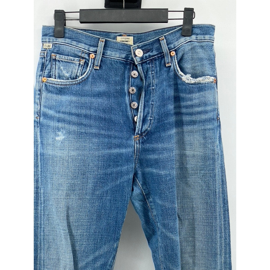 CITIZENS Of HUMANITY Women’s Blue Liya High-Rise Cropped Skinny Jean SZ 24
