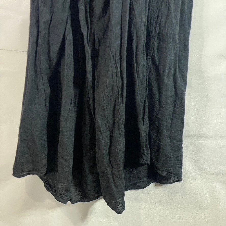 UNBRANDED Women's Black Sleeveless Plunge V-Neck Jumpsuit SZ M