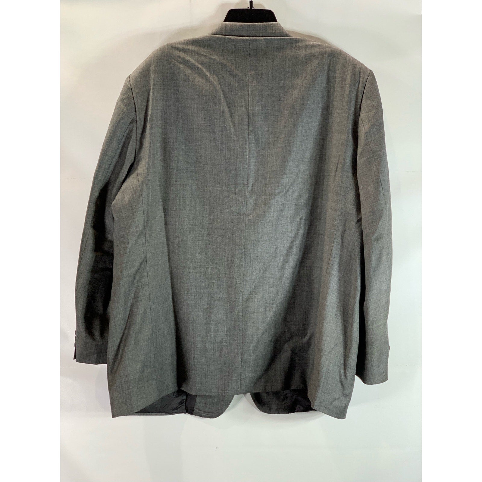 H By HALSTON Men's Gray Three-Button Notch Lapel Blazer SZ 48