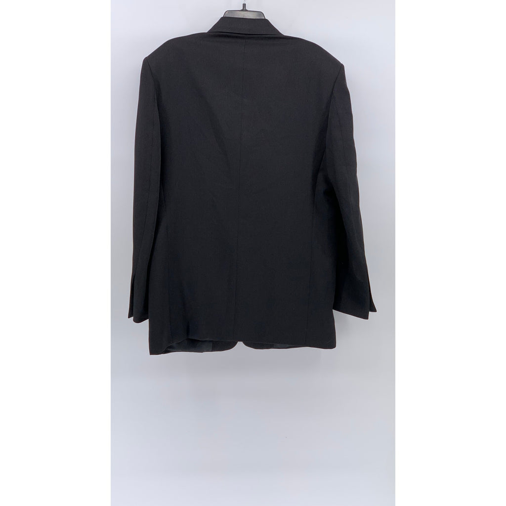 ZACCHI CLASSICO ITALIANO Men's Black Five-Button Regular-Fit Sport Coat SZ 40R