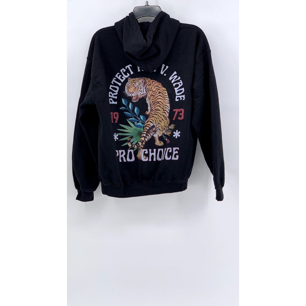 GILDAN Women's Black Heavy Blend Graphic Hoodie SZ M
