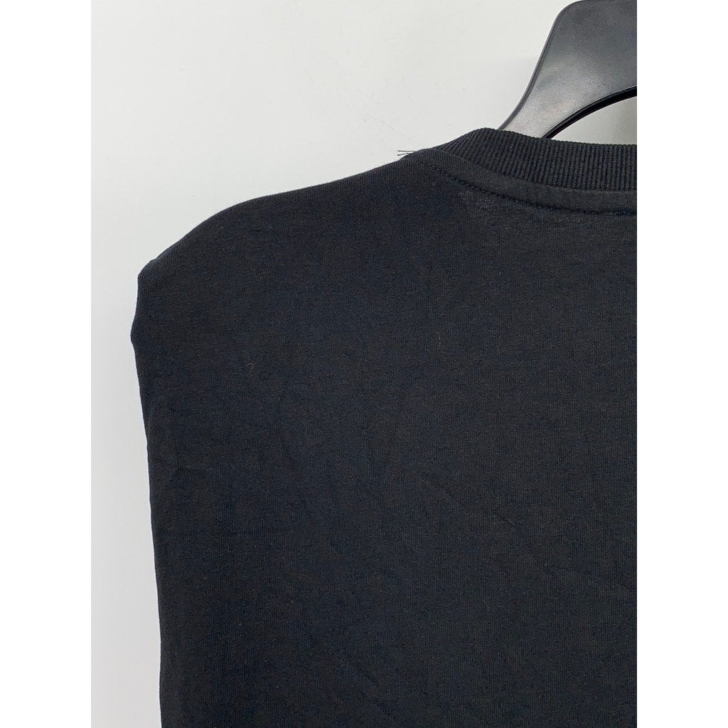 MNG Women's Black Crewneck Muscle Sleeve Dress SZ 4