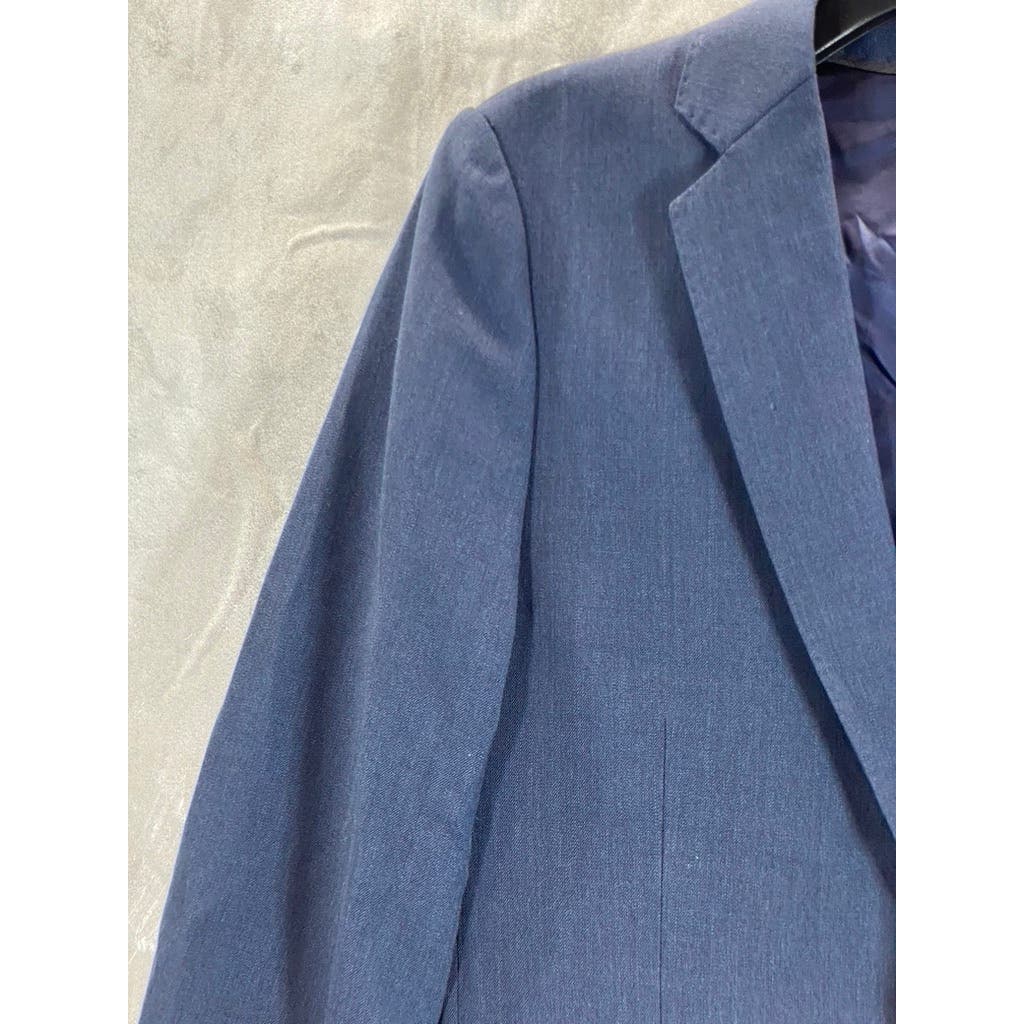 J.CREW Men's Navy Short Slim Ludlow Traveler Wool Two-Button Suit Jacket SZ 36S