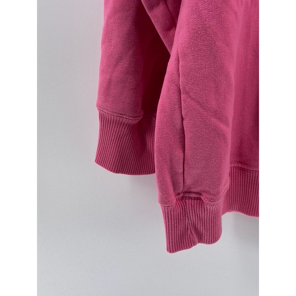 HOLLISTER Women's Pink Crewneck Logo Long Sleeve Sweatshirt SZ L