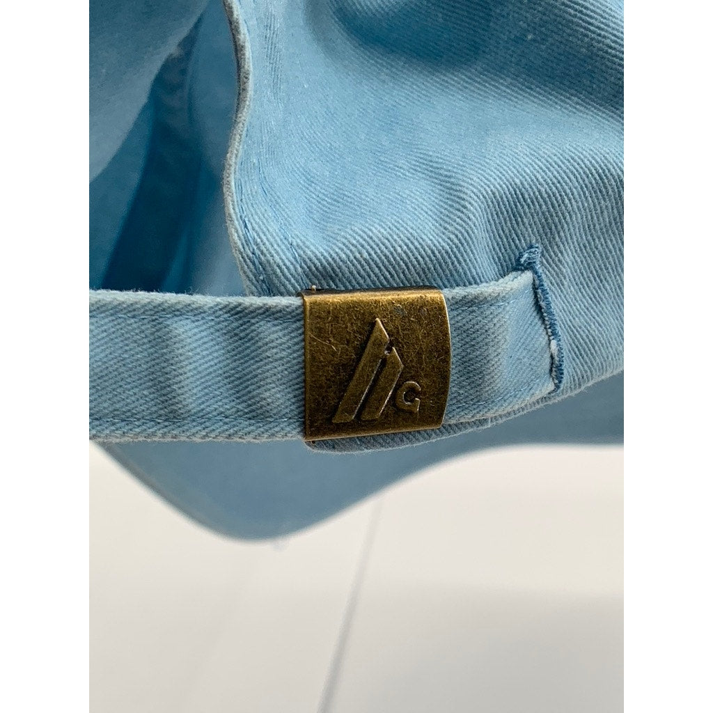 RH SLIDEBACK Unisex Adult Light Blue Embroidered Logo Adjustable Hat SZ OS