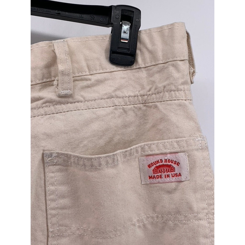 ROUND HOUSE Men's Off-White Carpenter Painter Pants SZ 42