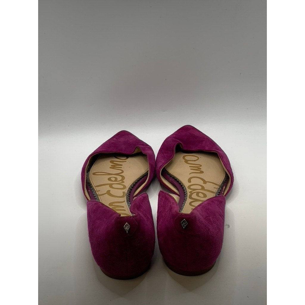 SAM EDELMAN Women's Berry Suede Pointed Toe Rodney D'Orsay Flats SZ 8