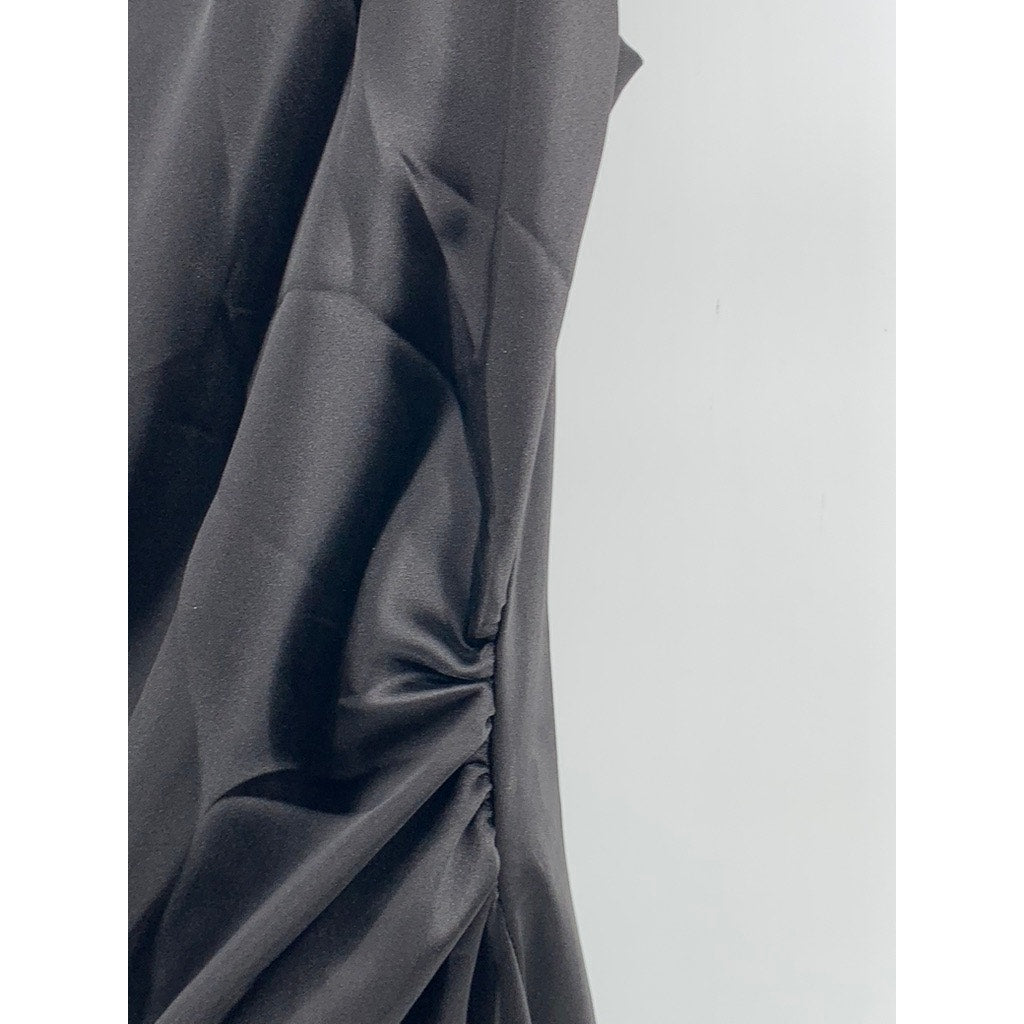 ZARA Women's Black Sleeveless Midi Dress SZ XS