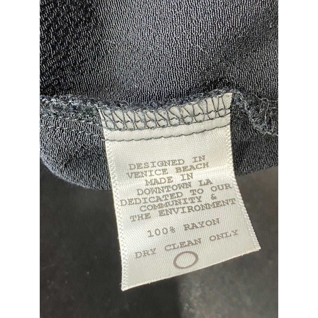FLYNN SKYE Women's Black Milan Ruffle-Hem Mini Skirt SZ M