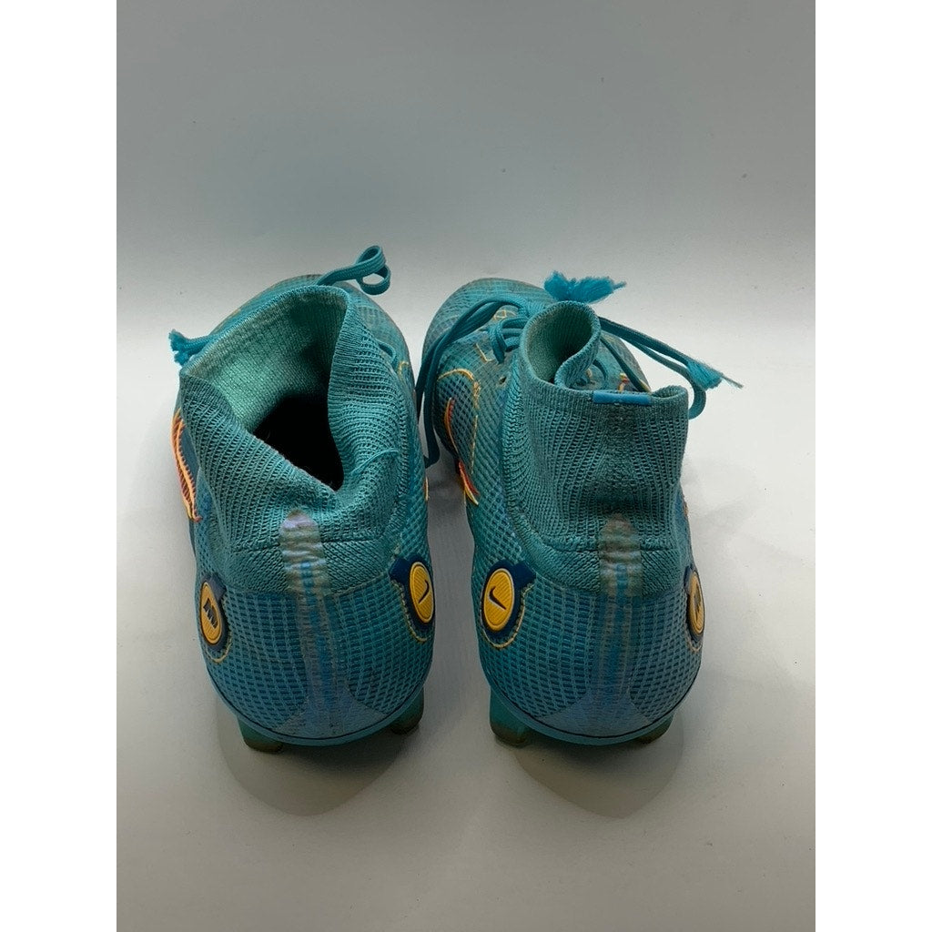 NIKE Women's Teal Blue Murcurial Fit360 FlyKnit Soccer Cleats SZ 7.5