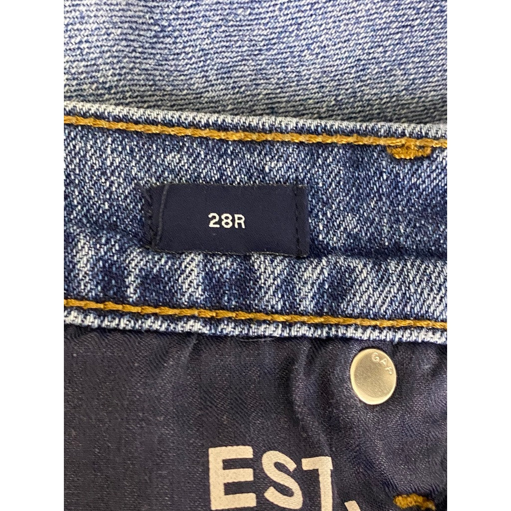 GAP DENIM Women's Medium Indigo High-Rise Straight-Leg Five-Pocket Jean SZ 28
